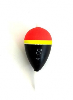 POLE FLOAT RED-BLACK NO.204