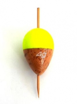 POLE FLOAT CORK YELLOW