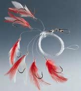 CORMORAN SEACOR MACKEREL RIG - RED WHITE FEATHERS