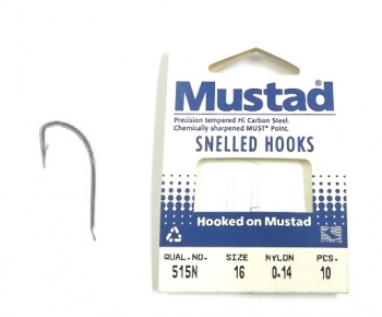 MUSTAD SNELLED HOOKS 515N