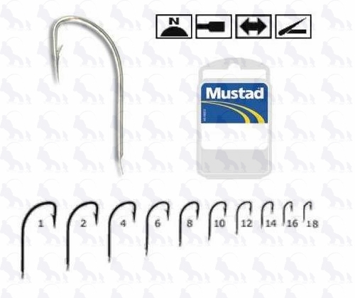 Ami MUSTAD Crystal 221C – Size 10 – 100 Pezzi – Qualità Norvegese Per Pesca Sportiva